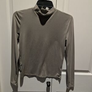 Gray Long Sleeve Women's Top
